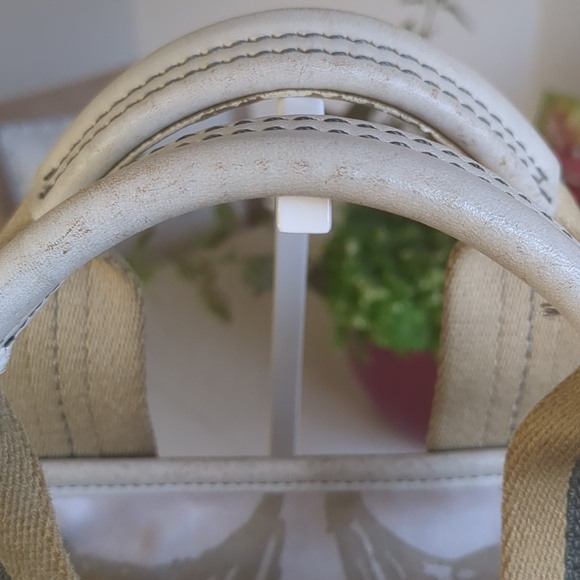 Coach Signature Logo Pubric & Leather Shoulder Bag/Purse - Picture 9 of 17